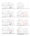 Tekeningen van de voor- en zijgevel zoals ze waren en werden
<br/>
kavander groenesteijn samenwerkende architectenbureaus (met dank!), 2009